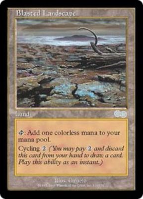 Blasted Landscape x4 Urza's Saga MtG NM | eBay