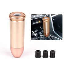 Bullet Gear Shift Knob For Car Manual Transmission Shifter Lever With 3 Adapters