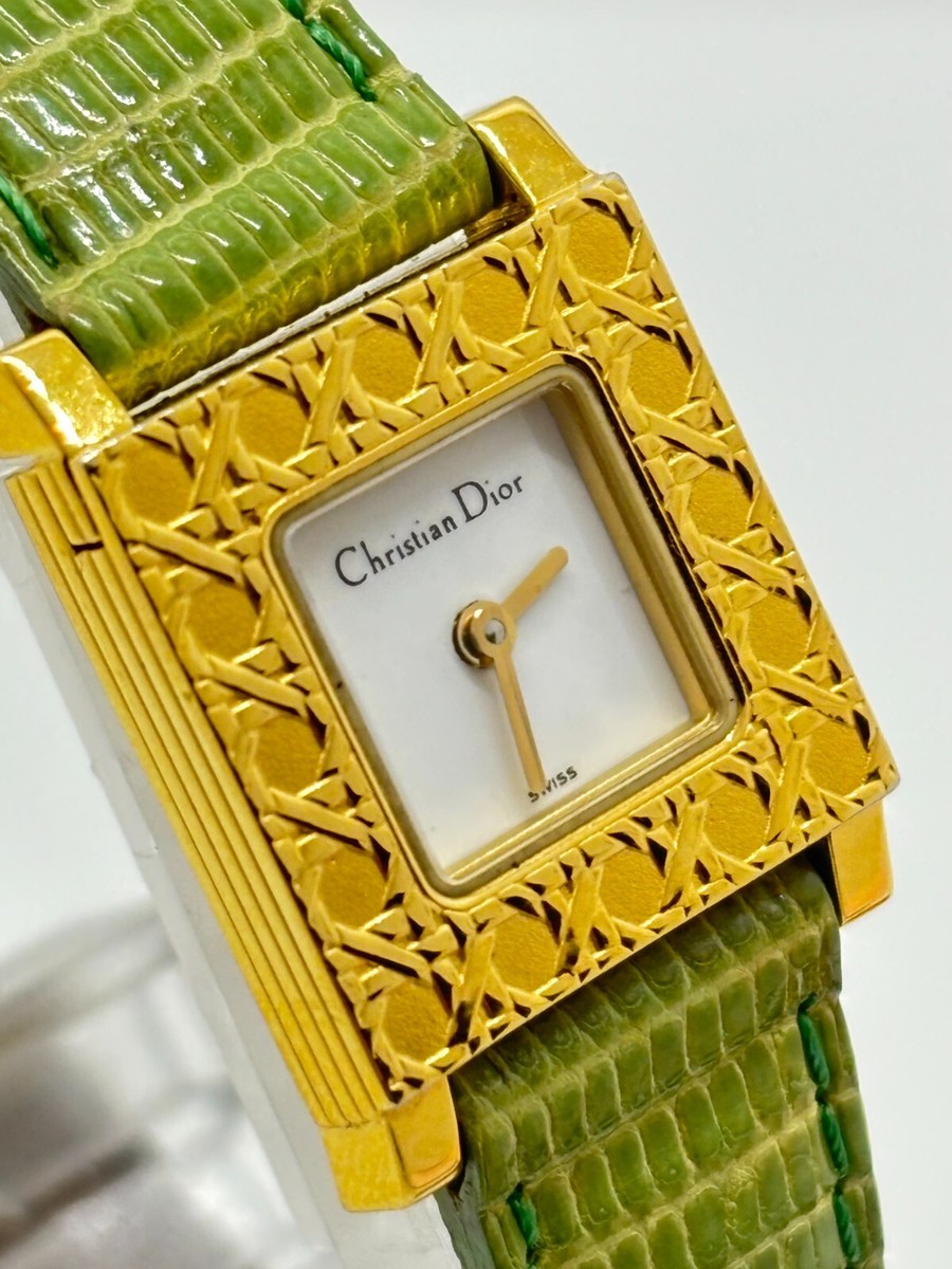 Near Mint] Christian Dior D60-159 La Parisienne Watch w/ 3 Belts