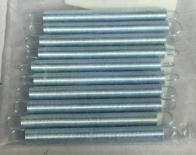0.406''OD x 0.035''Wire 4-1/2''L Loop End #306 Steel Hard Drawn  Ext Spring QTY 10