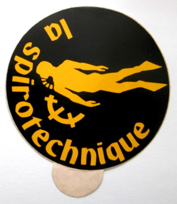 Werbe-Aufkleber la Spirotechnique Professional Diving Equipment Tauchsport 80er