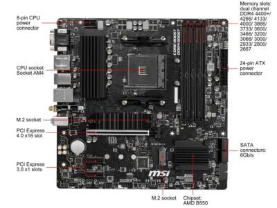 Buy MSI ‎B550M PRO-VDH WIFI Socket AM4 AMD Motherboard