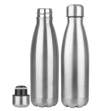 OWS 17oz Insulated Water Bottles Bulk 1/2/4 Pack, Metal Sports Water Bottles,...