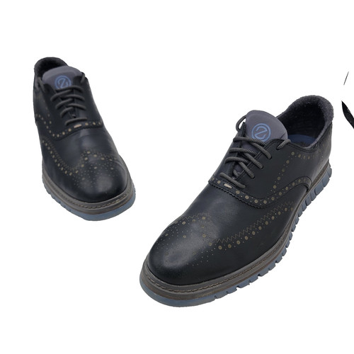 Cole Haan ZEROGRAND Mens 10M Black Leather Wingtip Oxford Comfort Shoes C37090