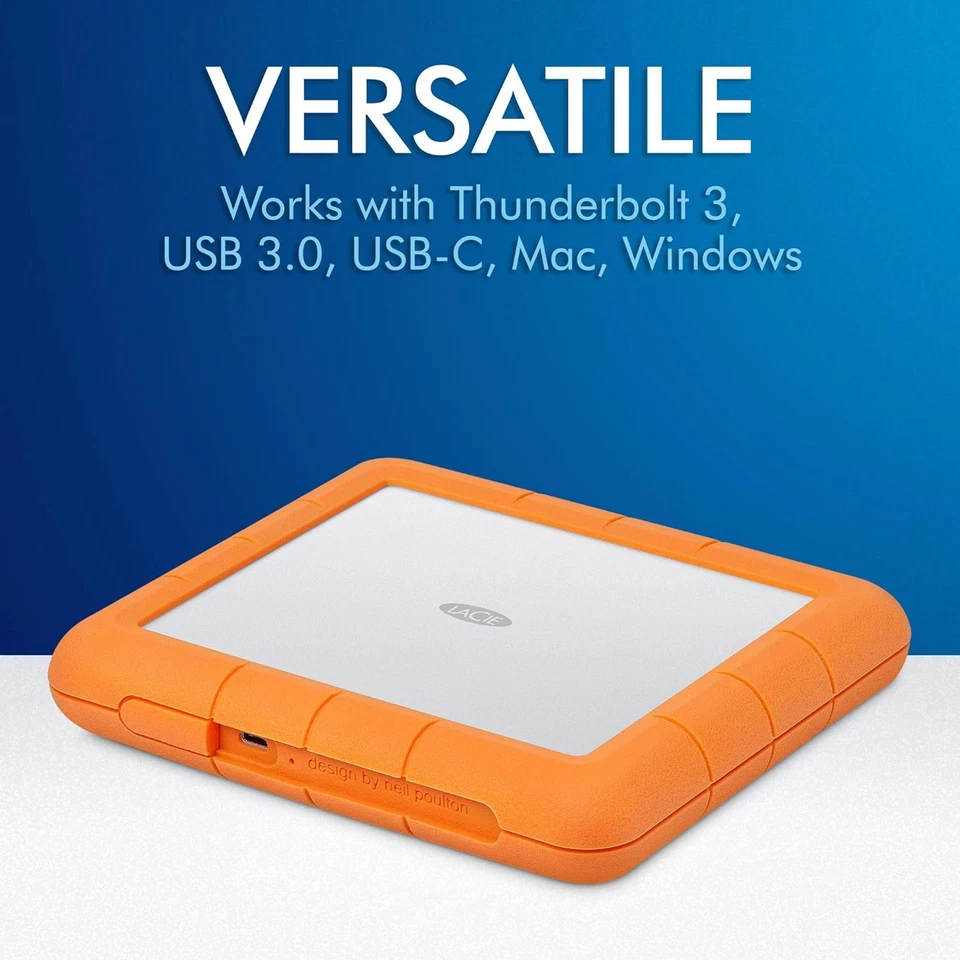 LaCie Rugged RAID Shuttle, 8TB, Portable External Hard Drive, USB-C, drop, shock - Image 4 of 4