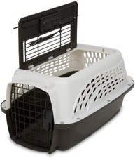 19" Dog Crates Small Dogs  Cat Carriers Two-Door Plastic Pet Kennel New