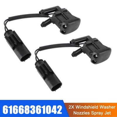 2X Windshield Wiper Nozzle Spray Jet Heated for BMW 5 Series E39 61668361042