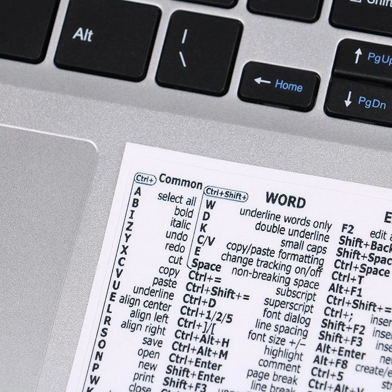 14 Adhesivo Adhesivo Adhesivo de Atajo de Teclado de Referencia para PC Laptop Escritorio Foto 2 de 4