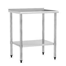 Stainless Steel Work Table 24x30 Inch with Adjustable Undershelf & Backsplash...