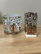 Bath Body Works Pretty Pumpkin 3 Wick Candle Holder And Foaming Soap Holder