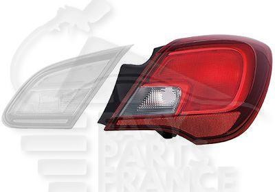 Feu arrière externe pour Opel Corsa E 3 portes afin de remplacer un bloc usé