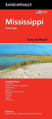 Rand McNally Easy to Read: Mississippi State Map by Rand McNally Folded Book