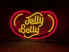 VINTAGE  Rare Jelly Belly Neon Sign 11”x17” WORKING