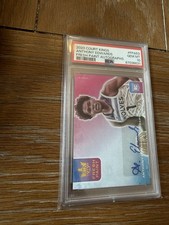 Anthony Edwards Signed 2020 Panini Court Kings Fresh Paint AU /99 PSA Gem MT 10