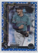 2025 Topps Holiday Collector's Tin Blue Holiday Lights George Kirby #H5 0v4e