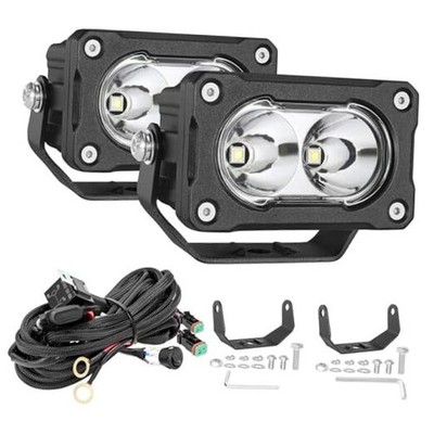 LED Pod Light 2PCS 3inch 40W 4000LM Flood Beam Baja Light with DT 3inch - Flood