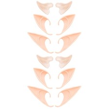 6 Pairs Elf Ears - Cosplay Fairy Pixie Fairy Ears Soft Pointed Ear Tips Anime