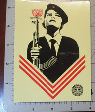 SHEPARD FAIREY Obey Giant Universal Solider STICKER art from poster 271 G