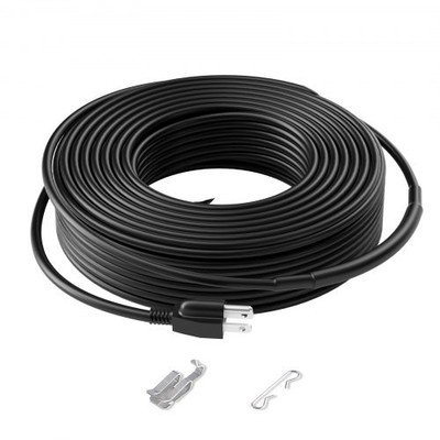 Self-Regulating Pipe Heating Cable, 140FT 5W/FT Heat Tape for Pipes, Roof Snow M