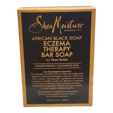 Shea Moisture  African Black Soap Eczema Therapy Bar Soap 5 OZ NEW