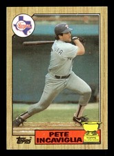 1987 Topps #550 Pete Incaviglia ALLSTAR ROOKIE GOLD CUP