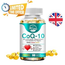 Qté60 CoQ10 200 mg gélules Q10 C0q 10 coenzymes santé cardiaque cardiovasculaire