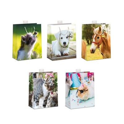 10 Geschenktaschen, Sortiment, Medium / A5-Format Tiere UVP: 19,50 ¤  pro Türe 1
