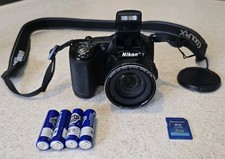 Nikon COOLPIX L830 Camera 34x Optical Zoom Black Autofocus With 2 Gb SD Card