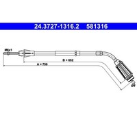 ATE 24.3727-1316.2 Seilzug Feststellbremse FüR Volvo S80 124