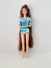 Vintage 1991 Totally Hair Barbie Brunette Whitney Mattel Original Dress