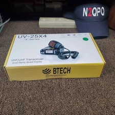 BTECH UV-25X4 2m ( VHF )  & 70cm ( UHF ) Mobile Transceiver !  VERY LITTLE USE !