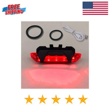 LED USB Rechargeable Bike Tail Light Bicycle Safety Cycling Warning Rear Lamp