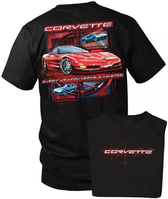 Corvette C5 2-Sided T-Shirt, Unisex Car Graphic Tee, Casual Cotton Crewneck