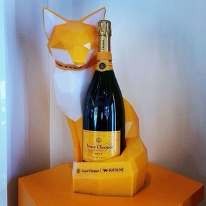 Présentoir Publicitaire Veuve Clicquot - Argenté - Occasion