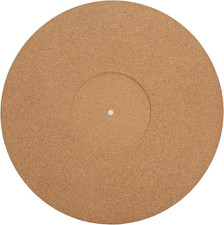 Turntable Slipmat Mat, Record anti Static Vibration Cork Non Slip Thick Vinyl Pl