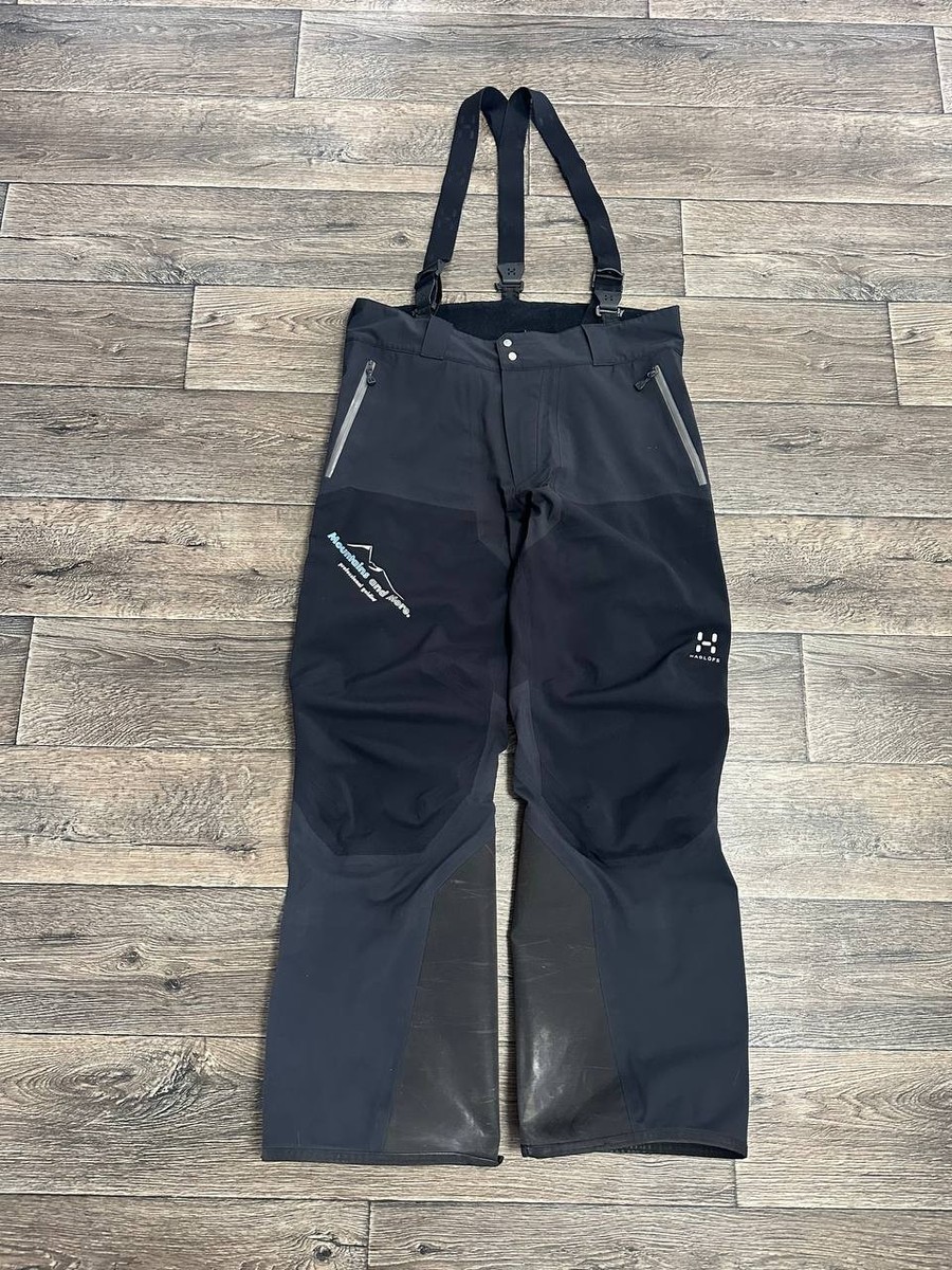 HAGLOFS COULOIR II BLACK HIKING SKI PANTS MEN TROUSERS GORETEX