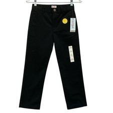 Cat  Jack Uniform Pants Boys Size 8 Black School Straight Adjustable Waist NWT