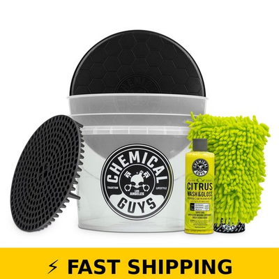 #ad Chemical Guys Ultimate Scratch Free Car Wash Bucket Kit $86.99