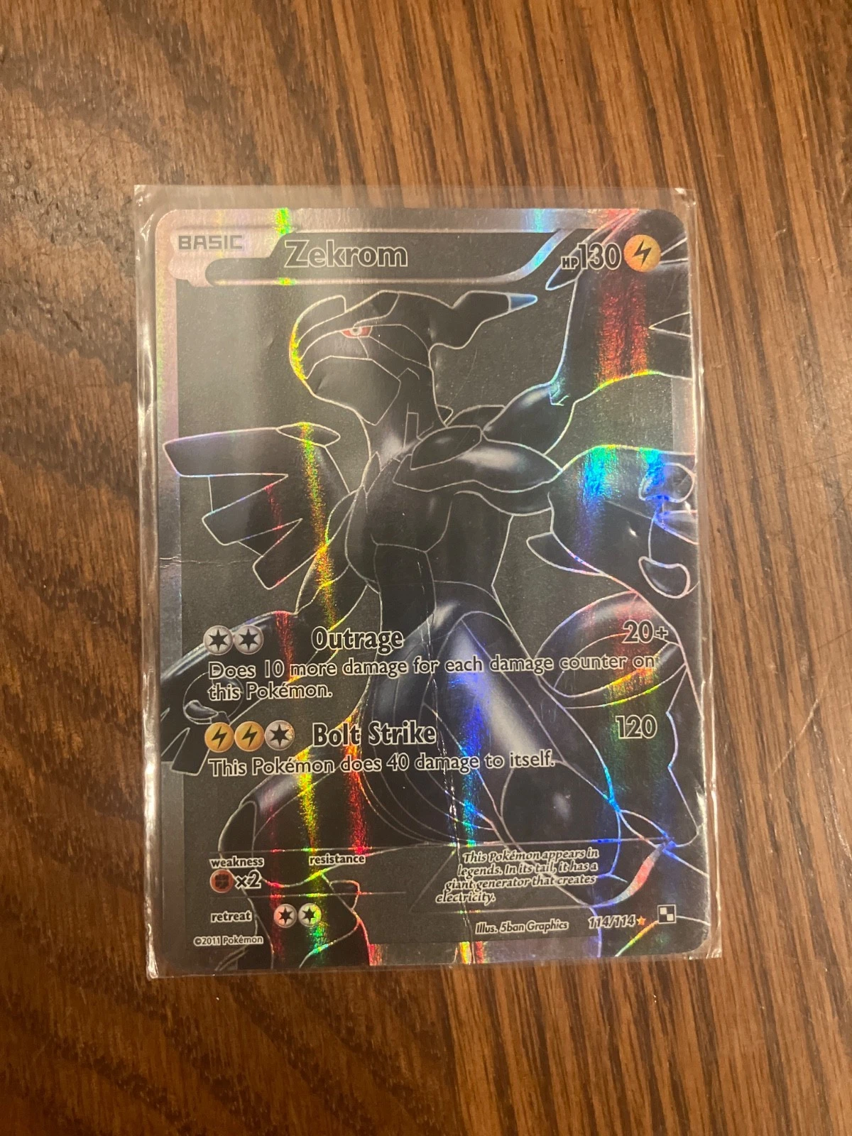 Zekrom (114 Full Art) 114/114 Black & White Holo