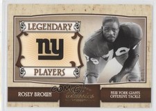 2007 Donruss Classics Legendary Players Gold 46/100 Rosey Brown #LP-25 HOF 02v3