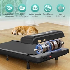 Dprodo Walking Pad Treadmill 2.5HP, Incline, LED Display, 265Lbs Capacity