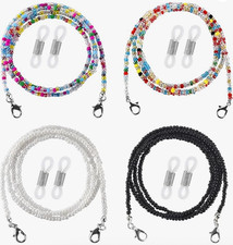 4-Pack Beaded Eyeglass Chains / Sunglasses Lanyard   Fashion  Function