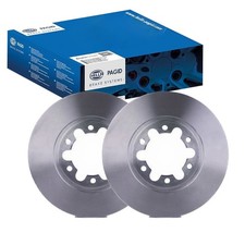 2x HELLA PAGID BREMSSCHEIBEN Ø256mm VORNE passend für FORD RANGER MAZDA B-SERIE 