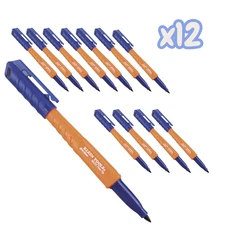 Klein Tools 86151 Skribes Fine Tip Permanent Markers, Professional-Grade Ink, 12