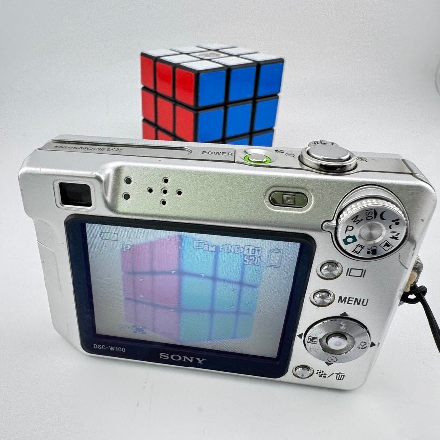 Sony Cyber-shot DSC-W100 Digital Camera 8.1MP 3X Zoom w/ 2GB