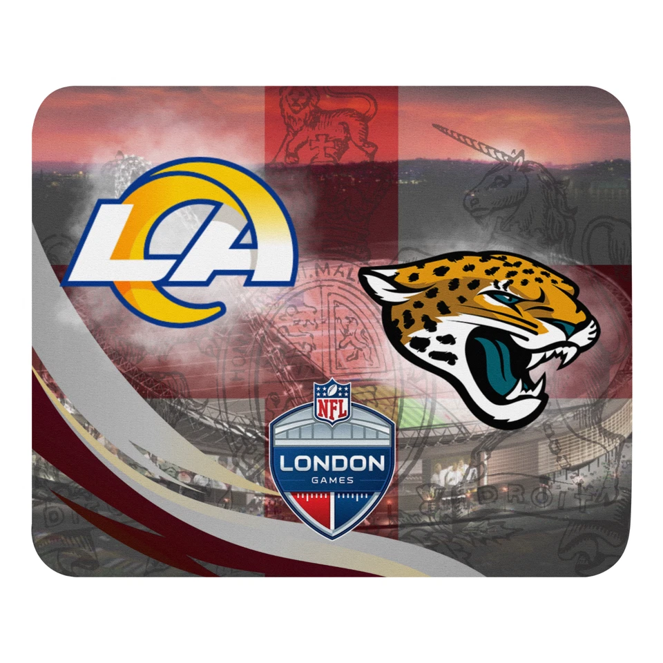 NFL International Games London 2025 Mouse Pad 9.5x7.75 inch Rams @ Jaguars - Image 2 of 3