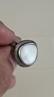 VINTAGE Navajo Artisan TH made MOP 925 STERLING SILVER RING Size 6 ABSOLUTELY... — photo 5