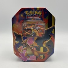 Pokemon Mega Charizard ex Factory Sealed Tin Box - Charizard Y - 4 Booster Packs