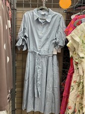 Blue Pin Striped Dress