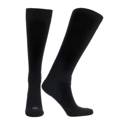 Doctor's Choice Over-the-Calf Unisex Sock with Seamless Toe 10-20mmHg(Black) Med